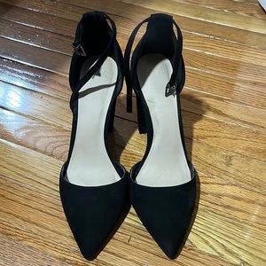 Black block heels